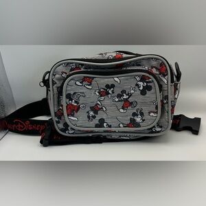 Disney Gray and Red Mickey Mouse Travel Bag